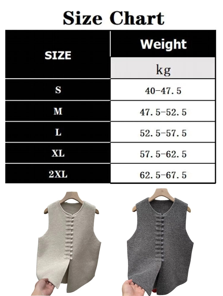 Winter Round Neck Vest Sweater Tops