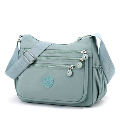 Stylish Multi-Layer Nylon Shoulder Bag for Women