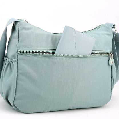 Stylish Multi-Layer Nylon Shoulder Bag for Women