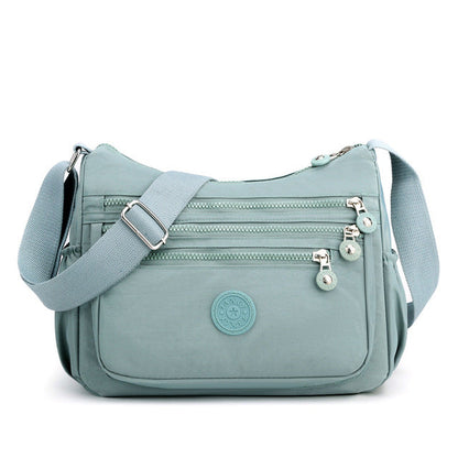 Stylish Multi-Layer Nylon Shoulder Bag for Women