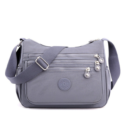 Stylish Multi-Layer Nylon Shoulder Bag for Women