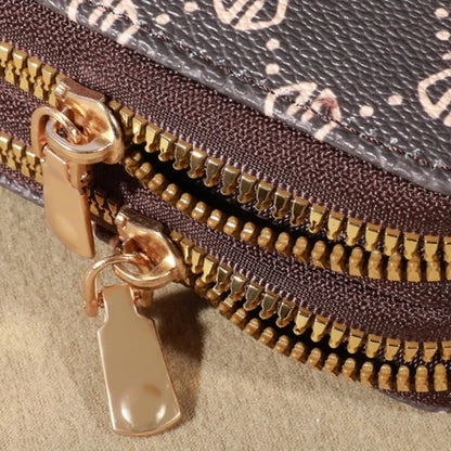 Stylish Vintage Double Zipper Wallet Card Holder for Women