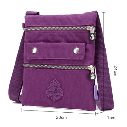 Ultra-Lightweight Multi-Layer Nylon Shoulder Bag for Women