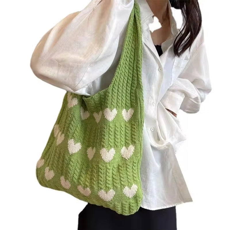 Handcrafted Wool Knit Bag
