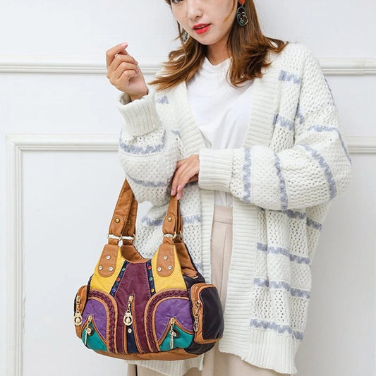 Chic Retro Ethnic Shoulder Bag for Women