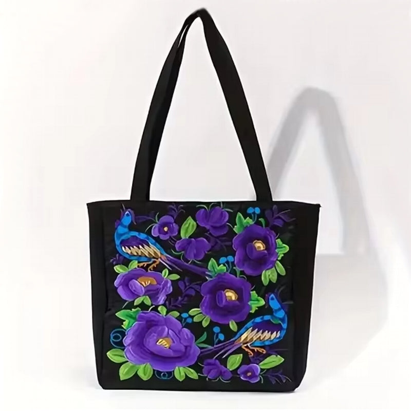 Bohemian-Inspired Canvas Tote Bag