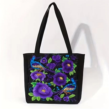 Bohemian-Inspired Canvas Tote Bag