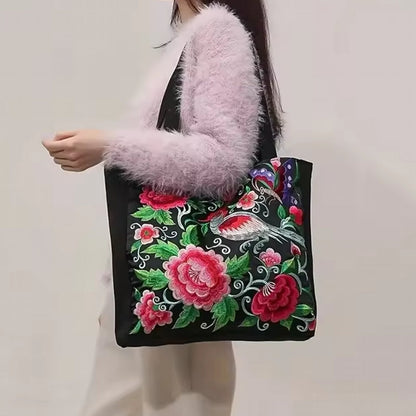 Bohemian-Inspired Canvas Tote Bag
