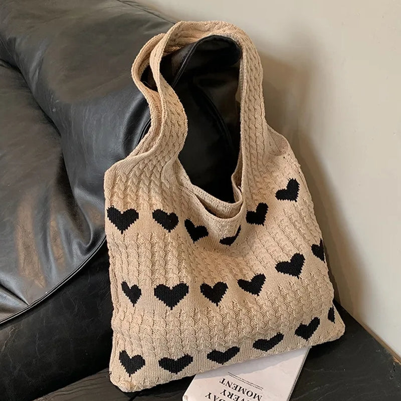 Handcrafted Wool Knit Bag
