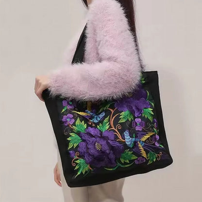 Bohemian-Inspired Canvas Tote Bag