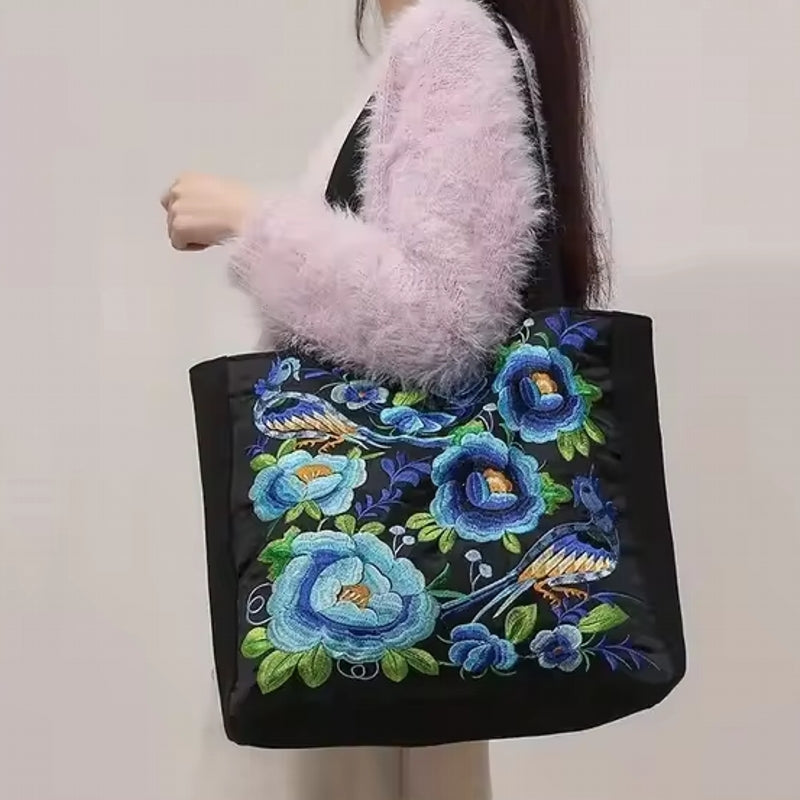 Bohemian-Inspired Canvas Tote Bag