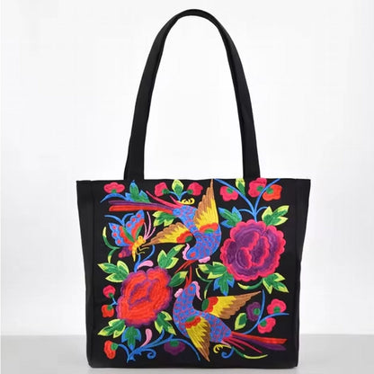 Bohemian-Inspired Canvas Tote Bag