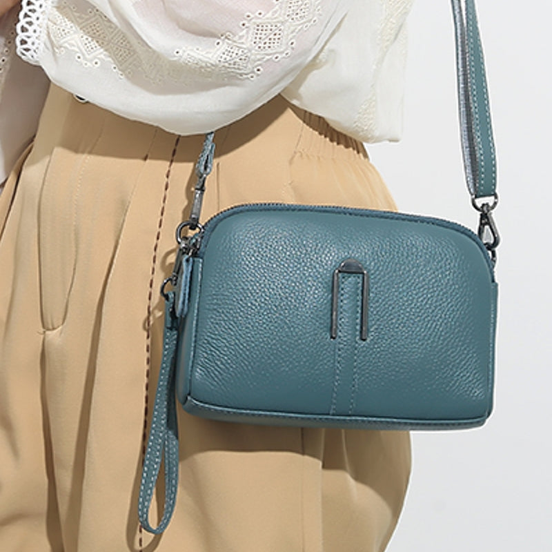 Authentic Leather Women's Clutch and Shoulder Bag