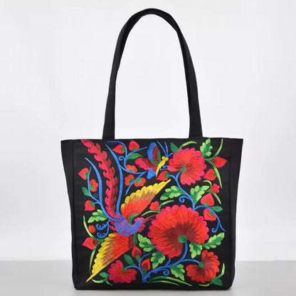 Bohemian-Inspired Canvas Tote Bag