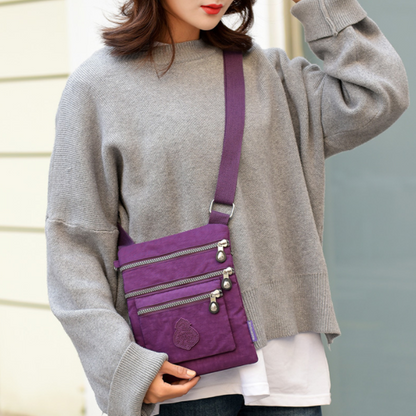 Ultra-Lightweight Multi-Layer Nylon Shoulder Bag for Women